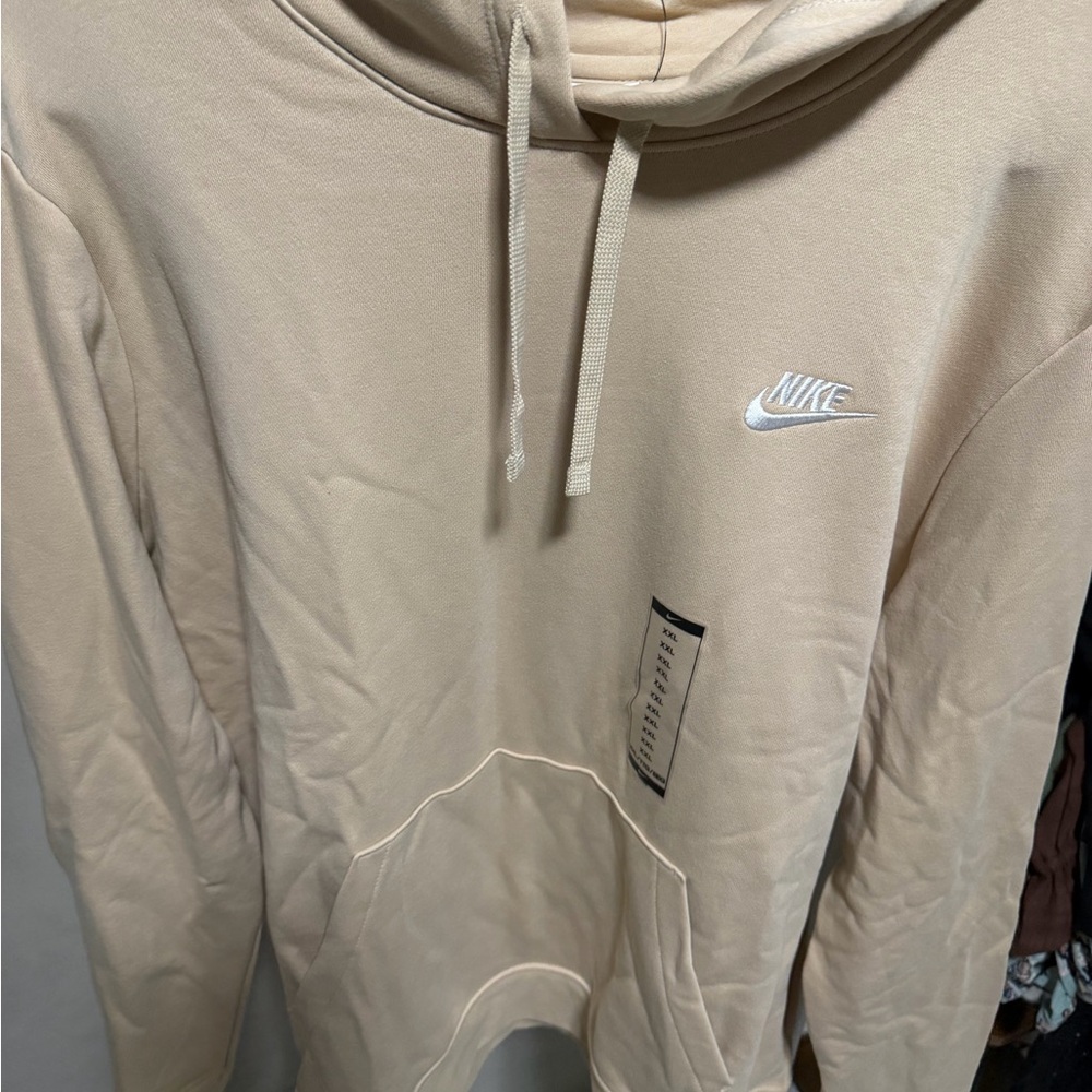 NWT**Nike Beige Pullover Hoodie